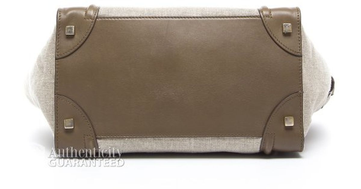 where to buy fake sunglasses online - C¨Śline Pre-owned Calfskin And Canvas Mini Luggage Bag in ... where to buy fake sunglasses online - C¨Śline Pre-owned Calfskin And Canvas Mini Luggage Bag in ...