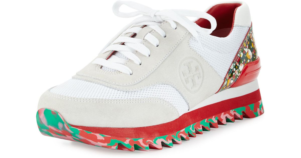 tory burch white tennis shoes