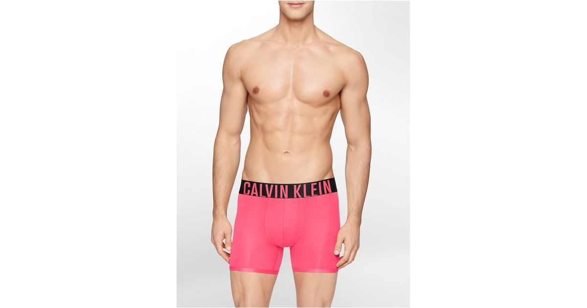 Calvin Klein Underwear Intense Power Micro Boxer Brief in Pink for Men