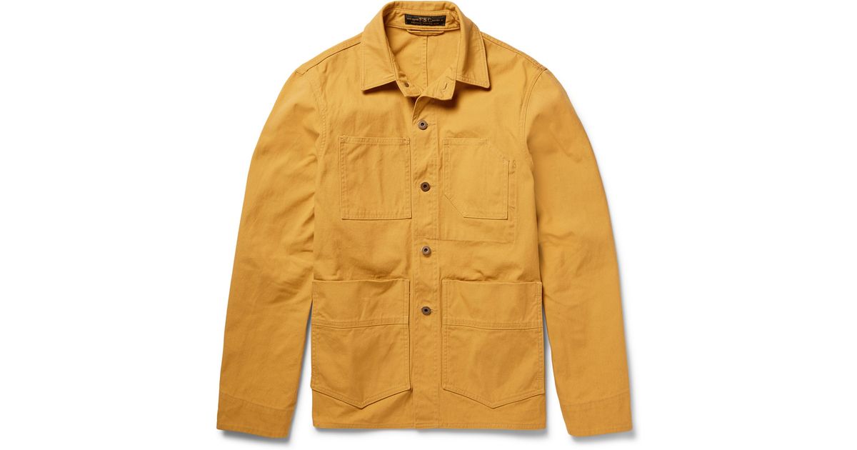 yellow chore jacket