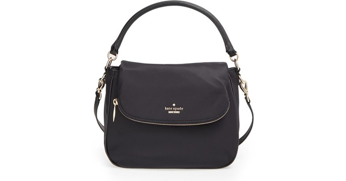 kate spade black nylon crossbody bag