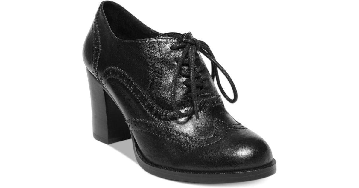 Steve Madden Womens Junni Oxford Booties in Black Leather (Black) Lyst