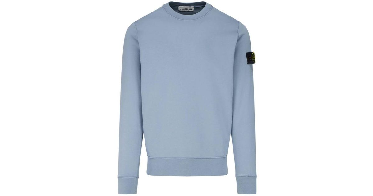 stone island sweatshirt light blue