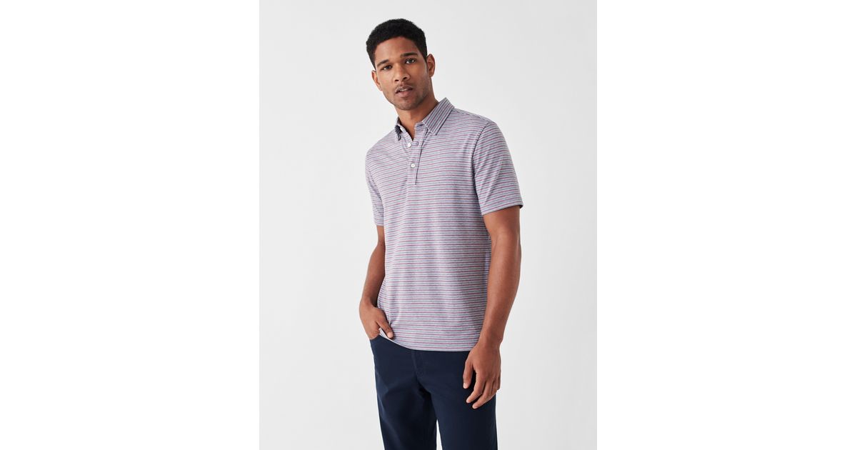 Faherty Cotton Movementtm Shortsleeve Polo Shirt for Men Lyst UK