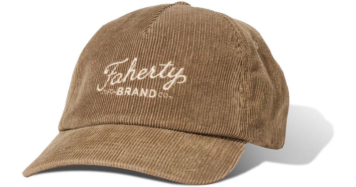 Faherty Corduroy Hat in Natural Lyst