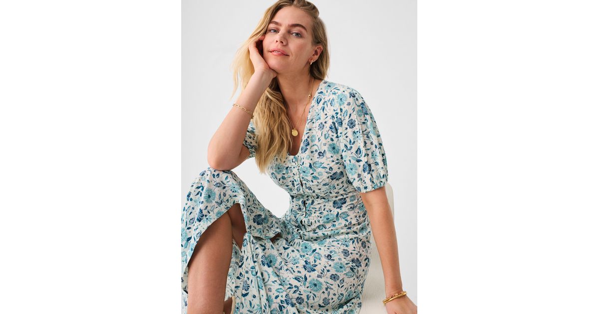Faherty Sorrento Dress in Blue | Lyst