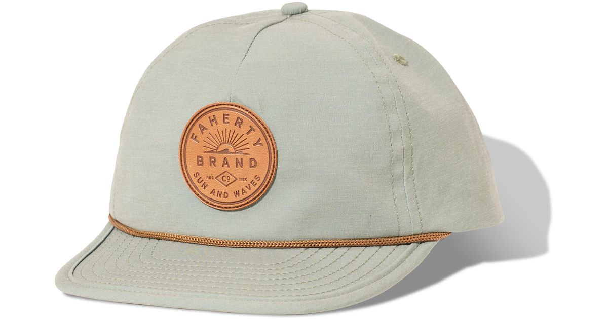 Faherty Corded All Day Hat in Gray Lyst