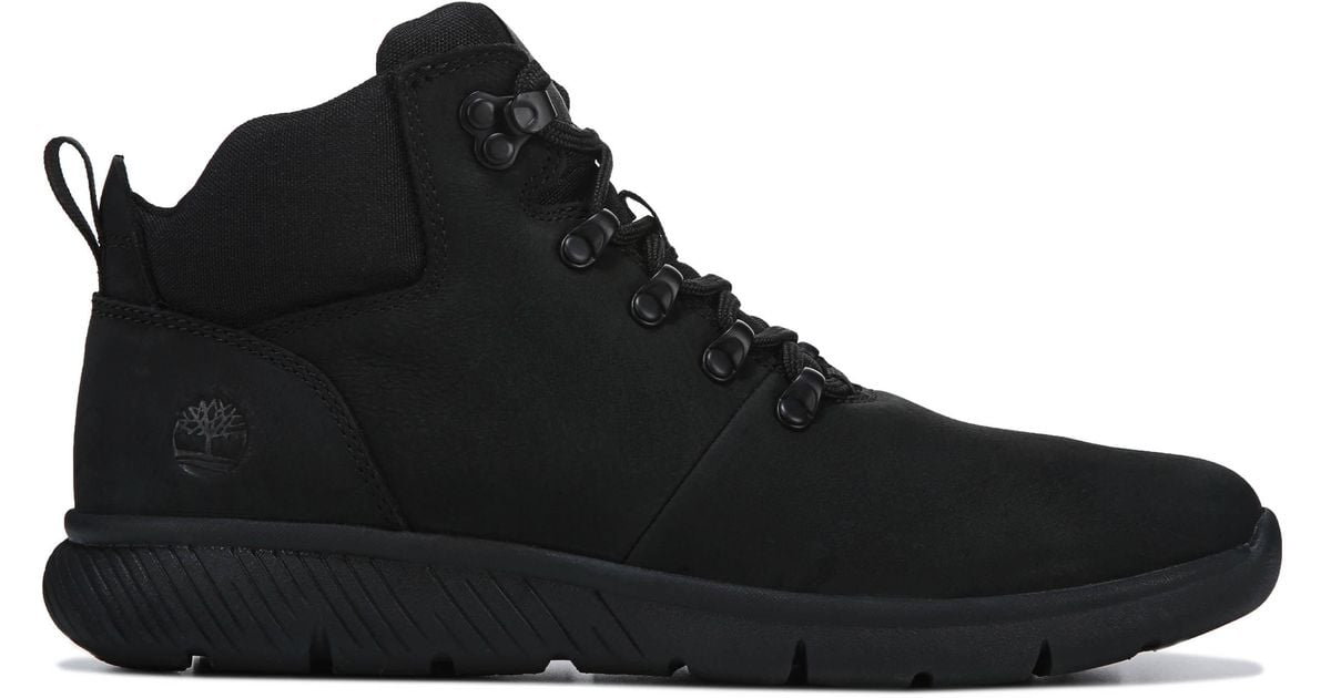 Timberland Leather Boltero Sneaker Boots in Black for Men - Lyst