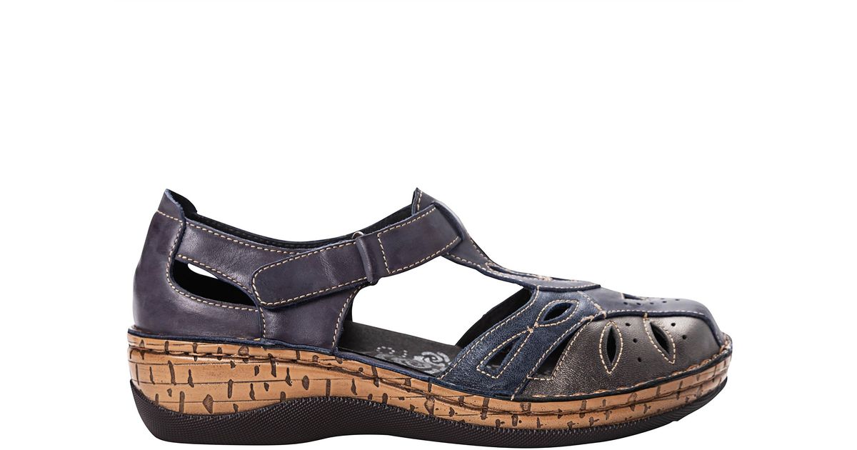Propet Jenna Medium/wide/x-wide Sandals in Blue - Lyst
