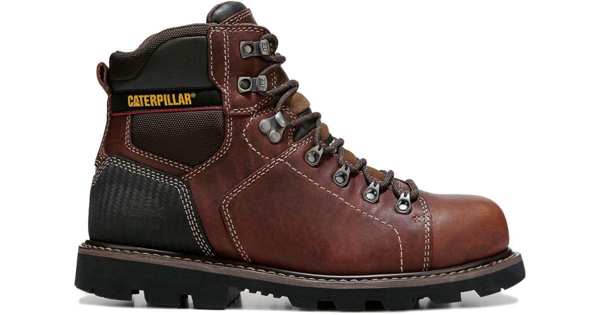 Caterpillar Leather Alaska 2.0 Steel Toe Slip Resistant Work Boots in