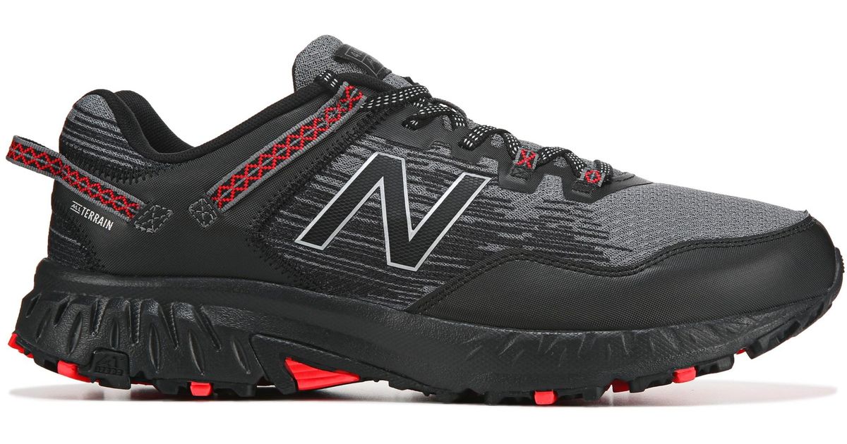 New Balance Synthetic 410 V6 Wide Trail Running Shoes in Black/Red ...