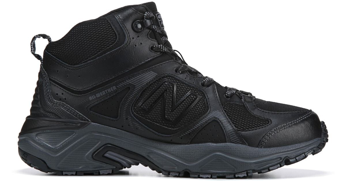 New Balance Leather All Terrain 481 Medium/xwide Mid Top Trail Shoes in Black for Men Lyst