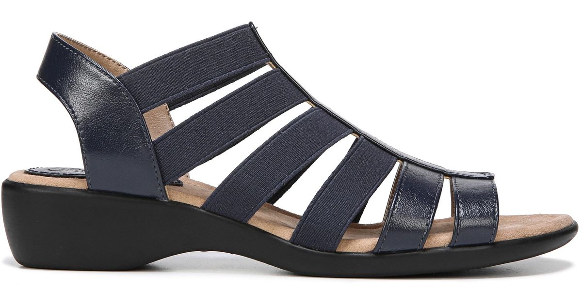 LifeStride Toni Medium/wide Sandals in Navy (Blue) - Lyst