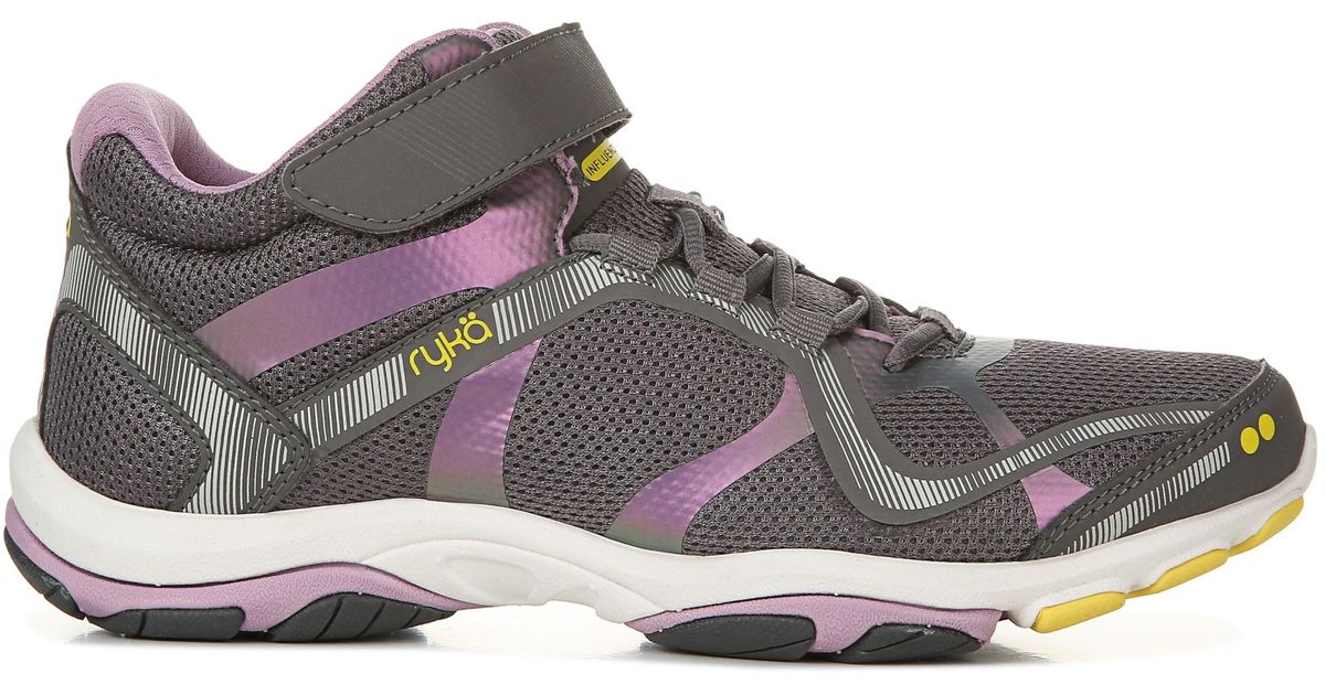 Ryka Synthetic Influence Medium/wide Mid Top Training Shoes in Gray Lyst