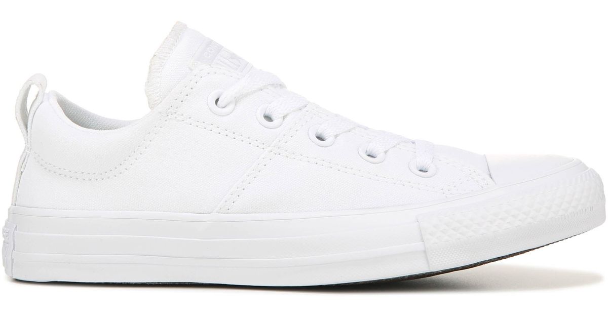 Converse Canvas Chuck Taylor All Star Madison Low Top Sneakers in White ...
