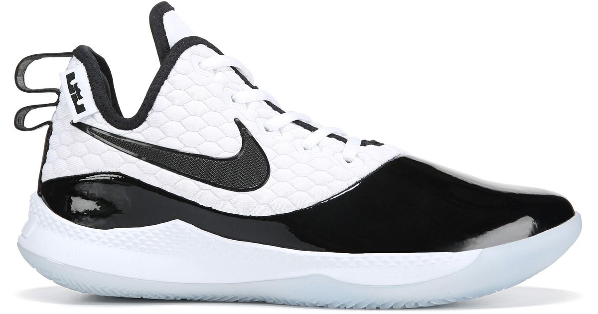 Nike Synthetic Lebron Witness Iii Basketball Shoes in White/Black