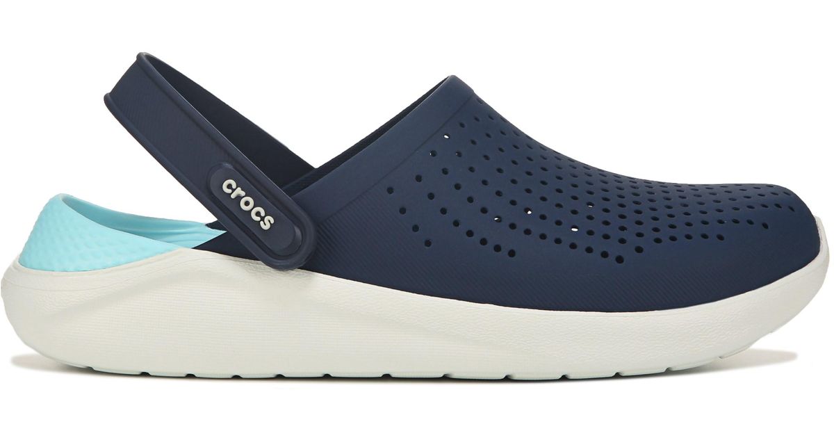 crocs literide clog navy white