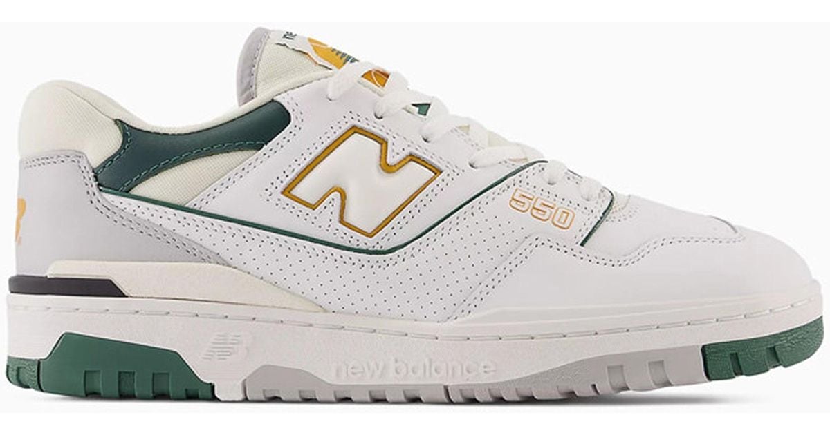 New Balance Sneakers 550 Bianco - Verde Medium Moyen in White for Men ...