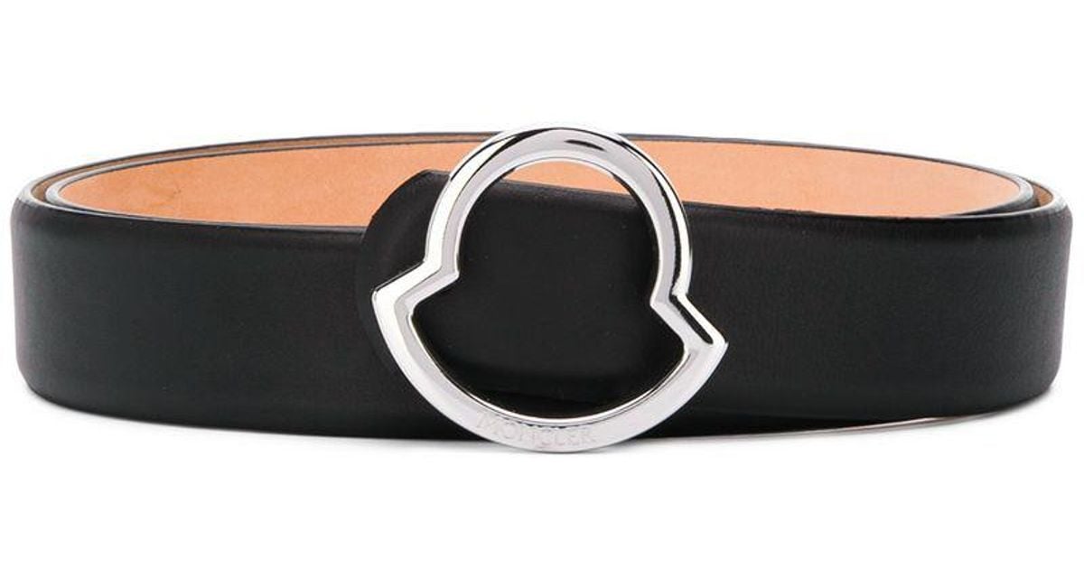 Moncler Logo Buckle Belt in Black for Men | Lyst