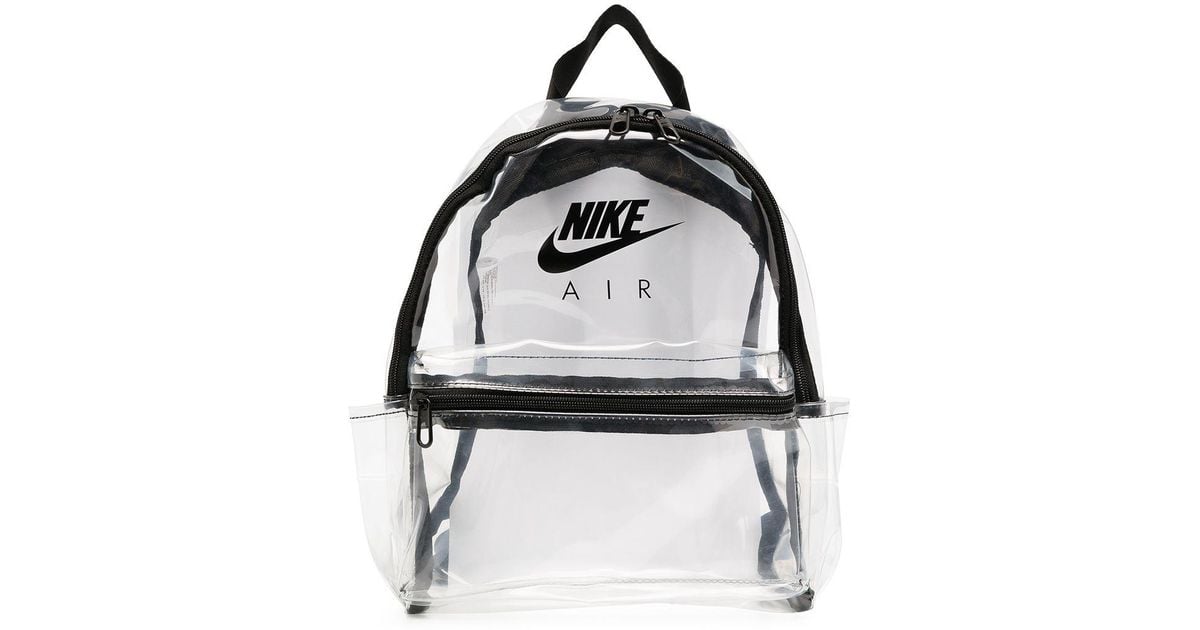 Nike Just Do It Transparent Backpack in White | Lyst