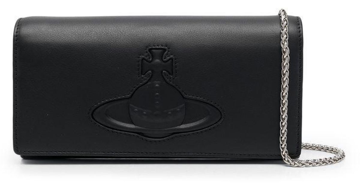 Vivienne Westwood Leather Chelsea Long Orb-embossed Wallet in Black ...