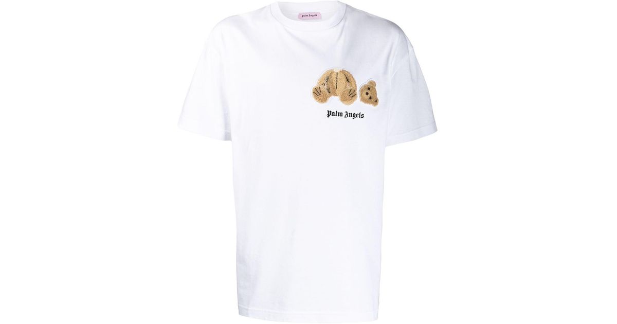 Palm Angels Appliqué Teddy T-shirt in 