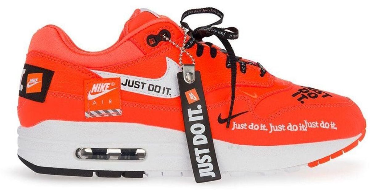 Nike Leather Air Max 1 Lux Just Do It Pack Sneakers in Yellow (Red) - Lyst