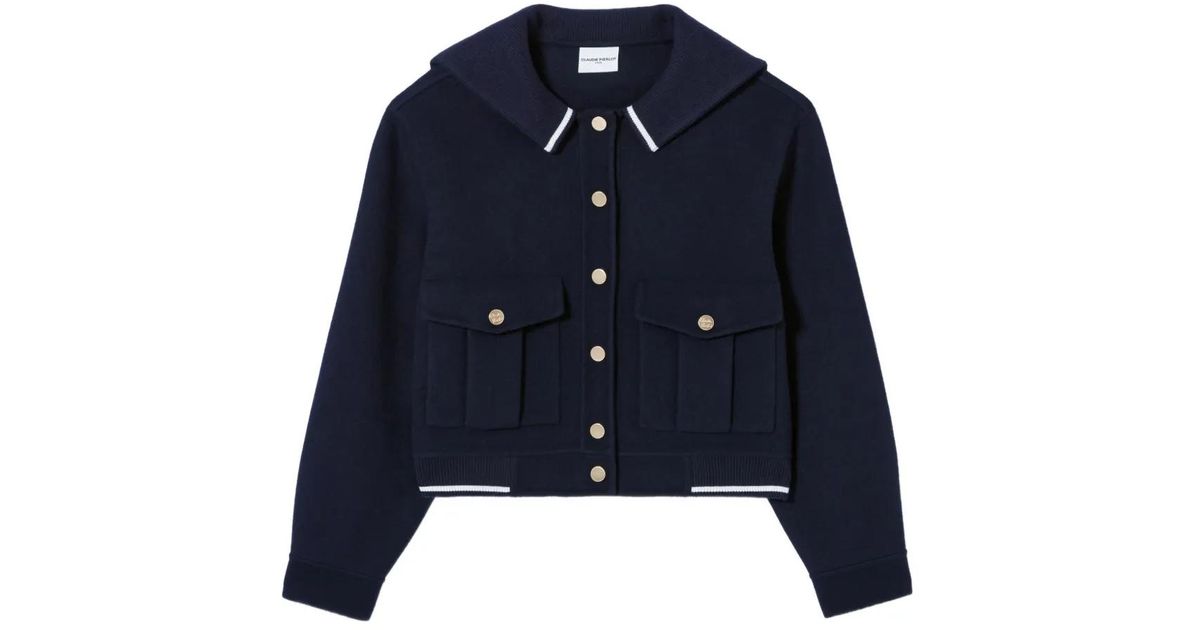 Claudie Pierlot Sailor-Collar Jacket in Blue | Lyst Canada
