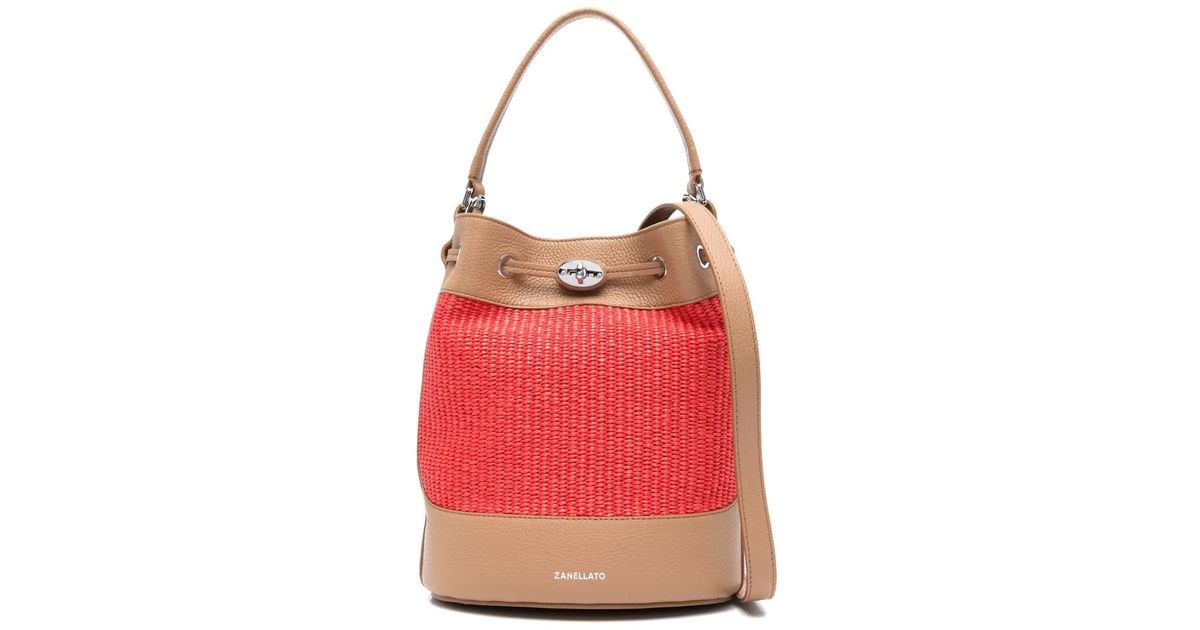 Zanellato Monda' Bucket Bag in Red | Lyst