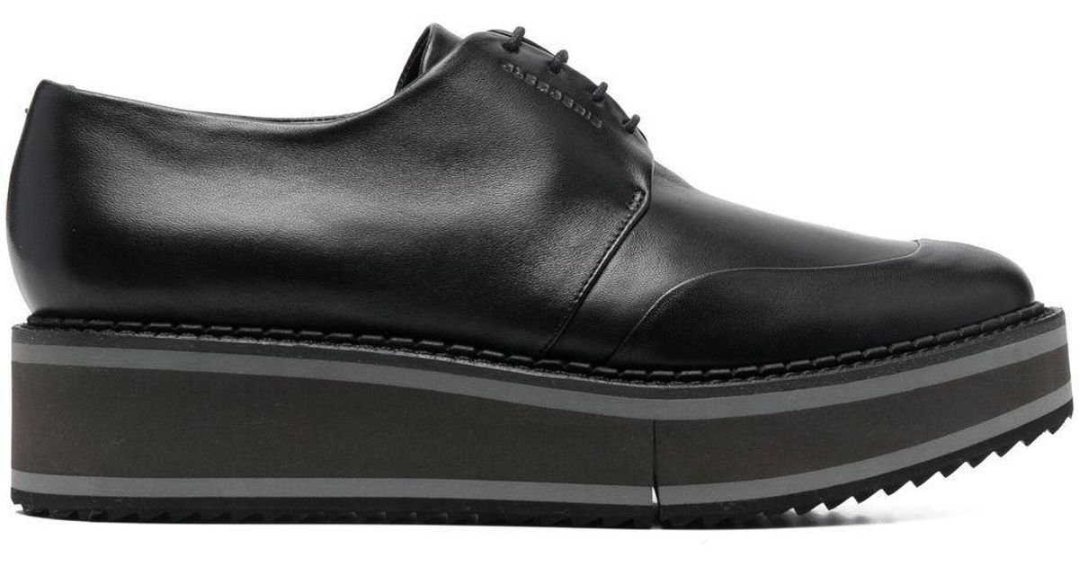 Robert Clergerie Leather Laceup Chunky Loafers in Black Lyst UK