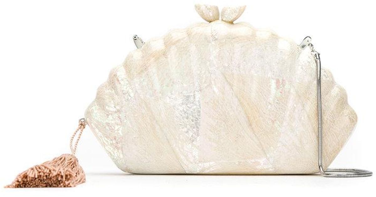 pearl clutch bag