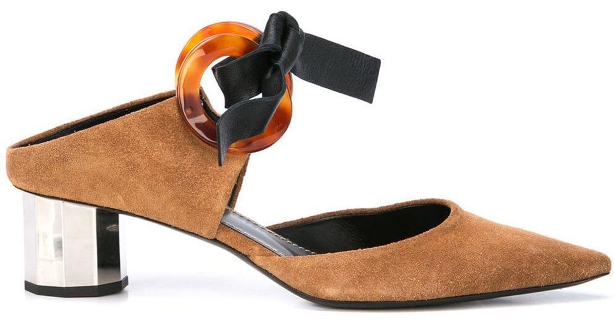 tortoise block heel