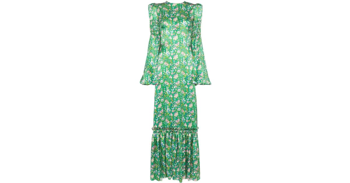 The Vampire's Wife Floral Print Maxi Dress in Green | Lyst