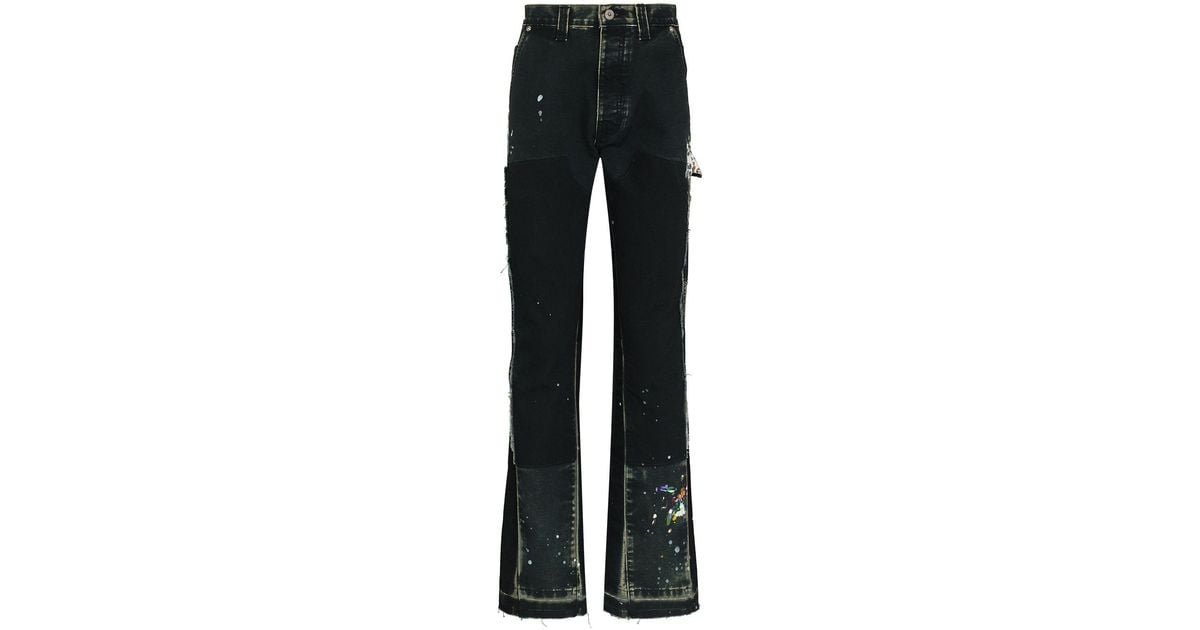 GALLERY DEPT. Paint-splatter Bootcut Jeans in Black for Men | Lyst