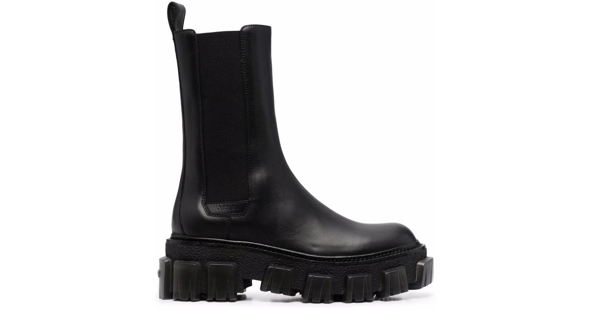 Amiri Leather Chelsea-lug Boots in Black - Lyst