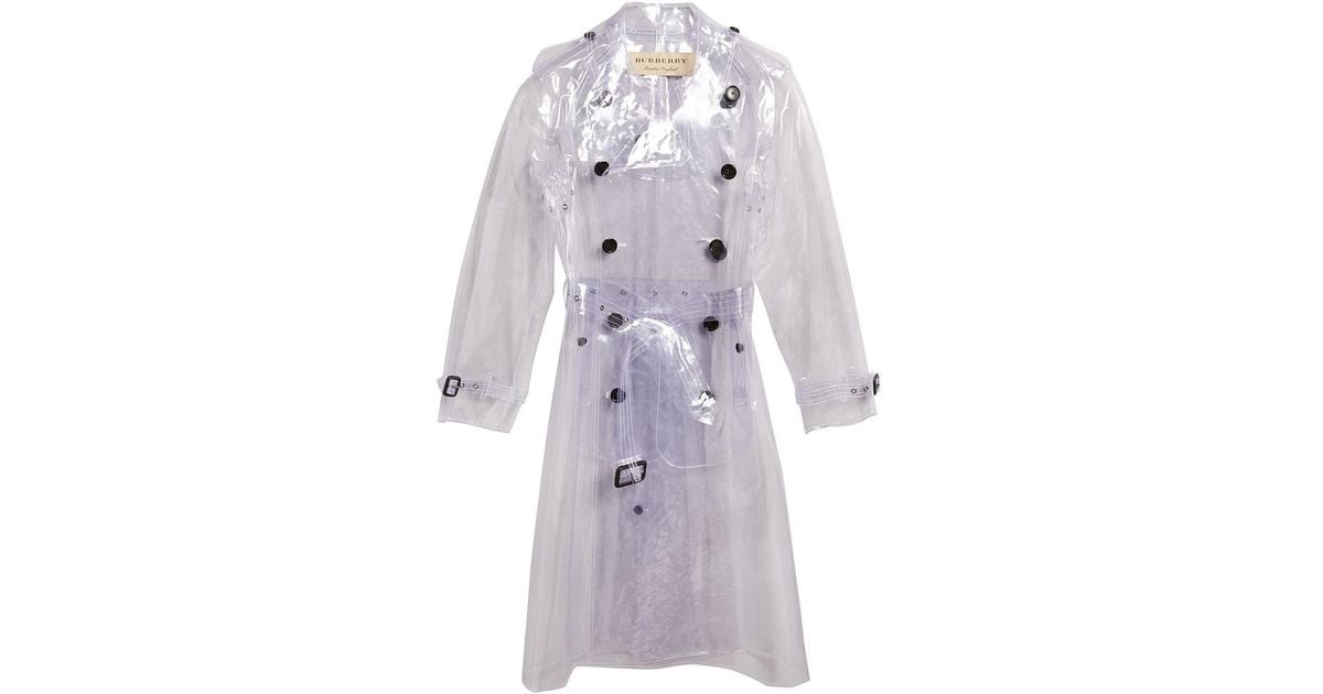 burberry clear trench coat