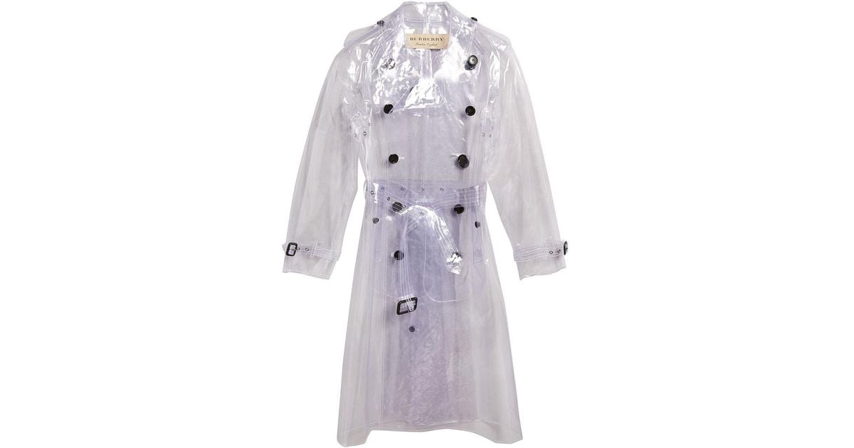 burberry transparent raincoat