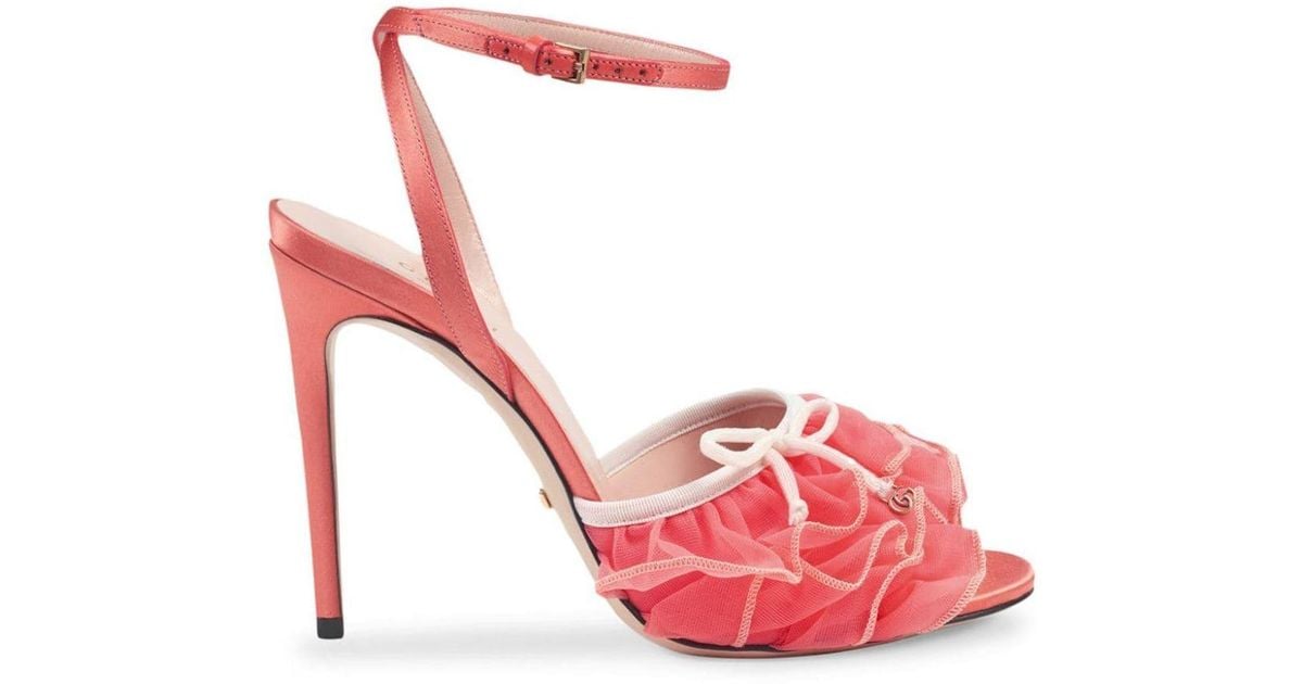 Gucci pink shoes heels hot sale