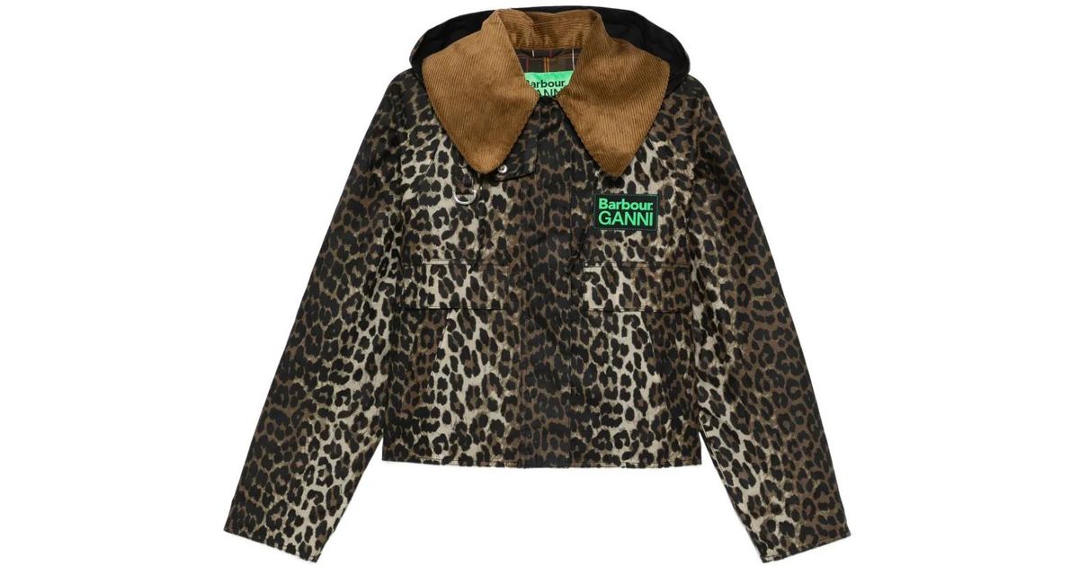 barbour-brown-X-Ganni-Leopard- 