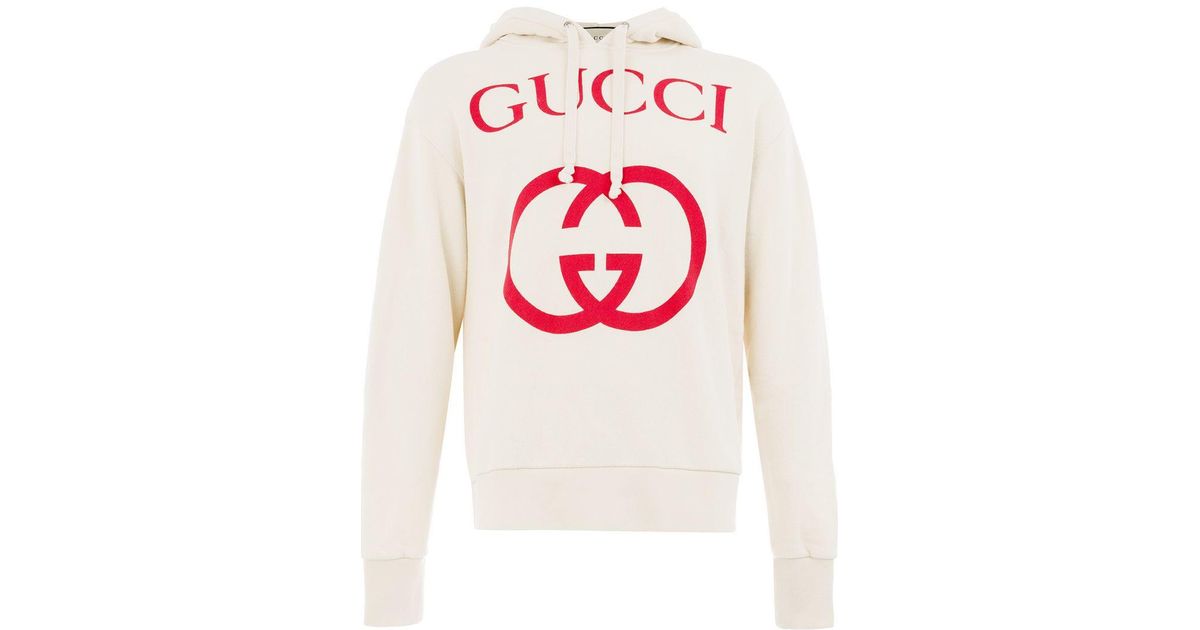 hooded sweatshirt with interlocking g