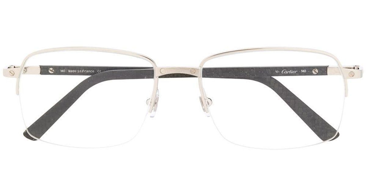 Cartier Santos De Cartier Glasses in 