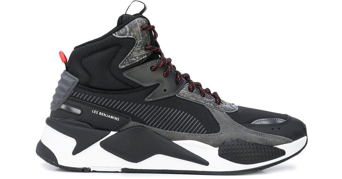 PUMA Rs-x High Top Sneakers in Black for Men | Lyst