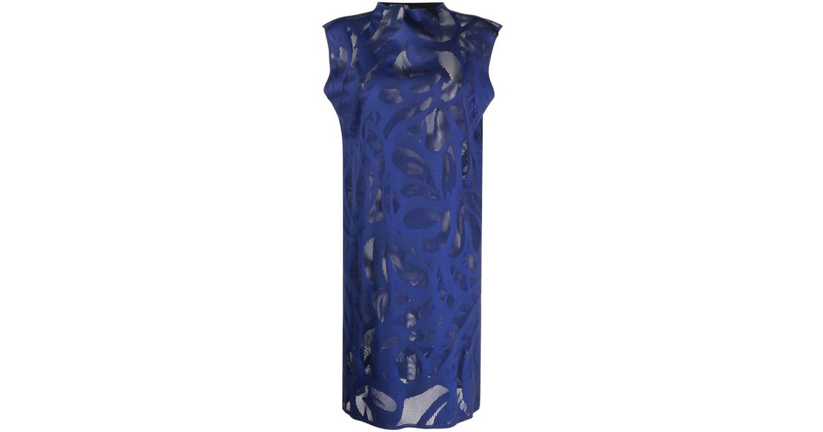Pleats Please Issey Miyake A-poc Bloom Tunic Dress in Blue | Lyst