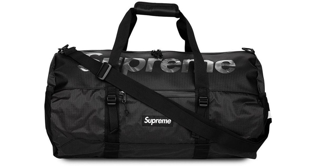 Supreme // Black Logo SS18 Duffle Bag – VSP Consignment