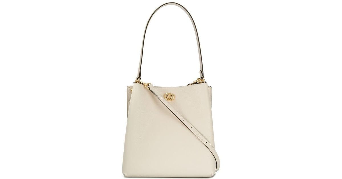 coach charlie bucket bag white