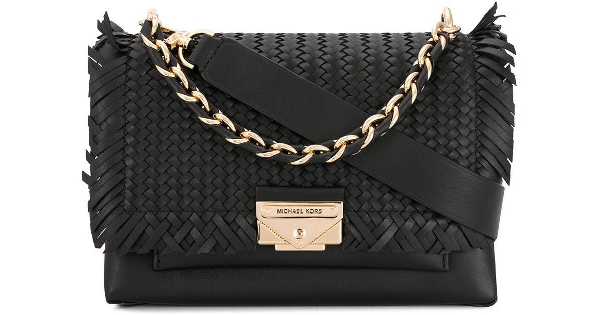 michael kors woven bag