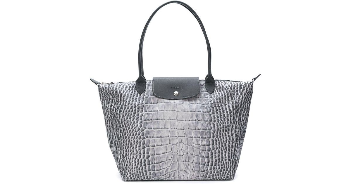 longchamp snakeskin tote