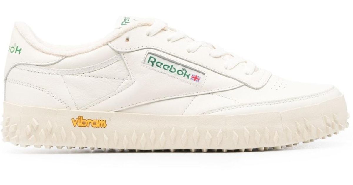 Reebok Logo-patch Panelled Sneakers in White for Men | Lyst
