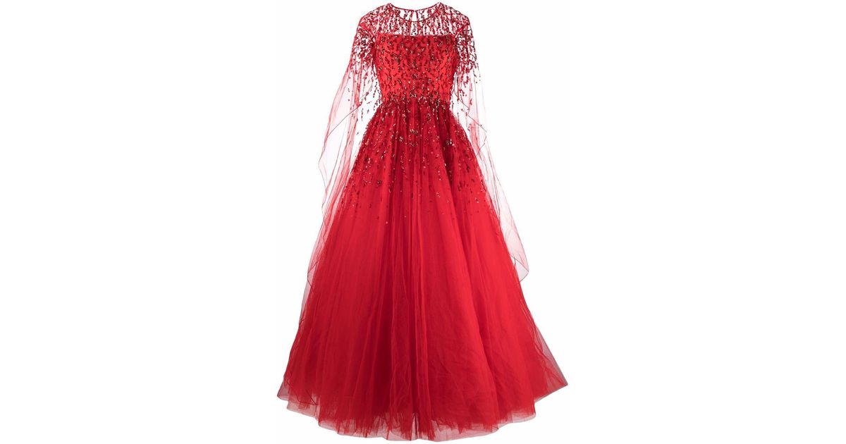 jenny packham red gown