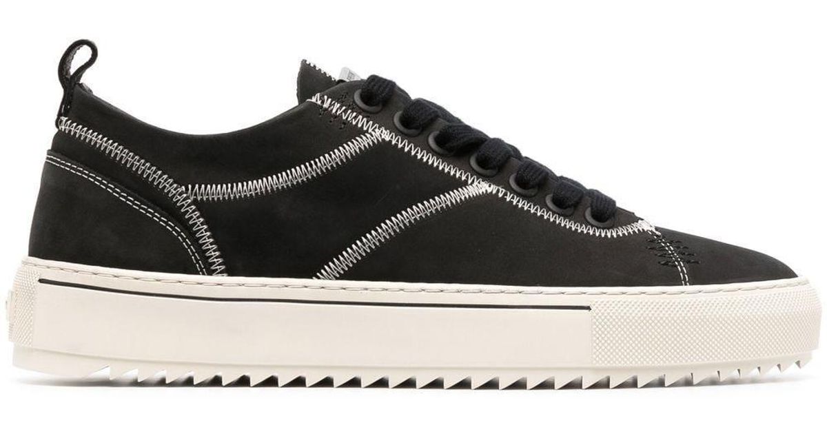 Represent Leather Alpha Low-top Sneakers in Black for Men | Lyst